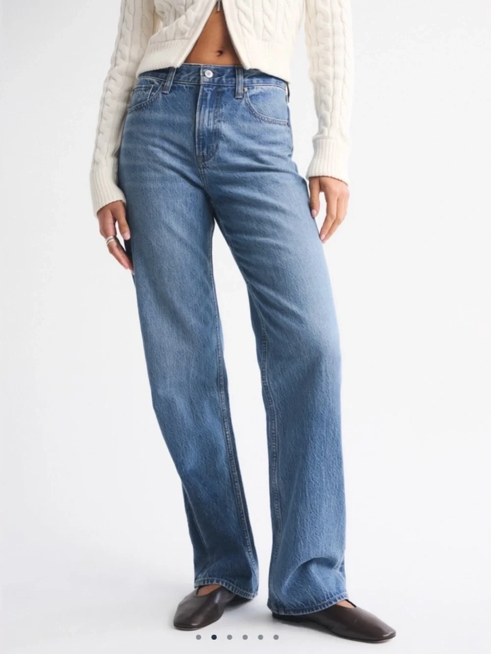 Abercrombie ‘The Loose High Rise’ Jeans Medium Blue